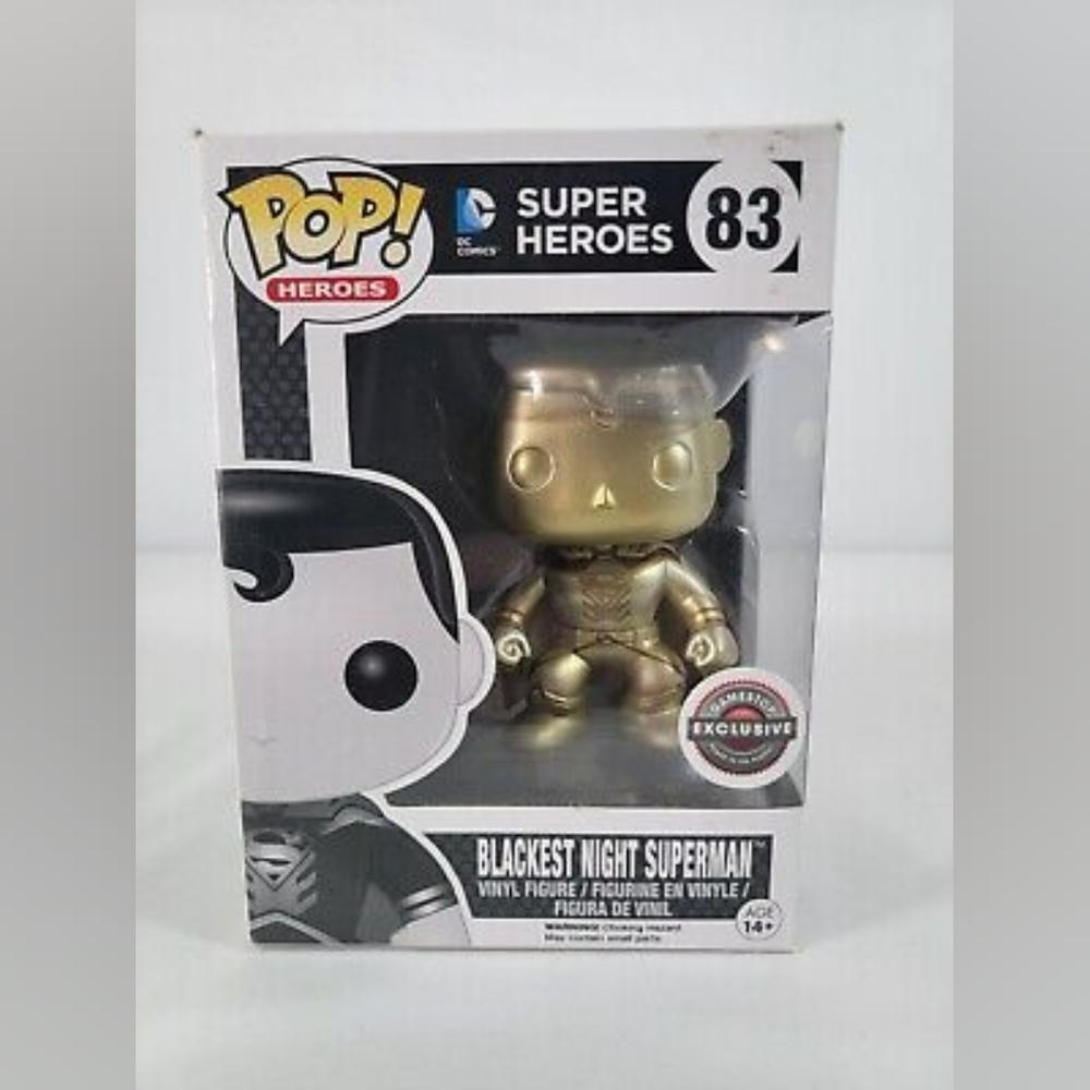 Funko Pop! DC Super Heroes - Blackest Night Superman (Gold) Gamestop Exclusive